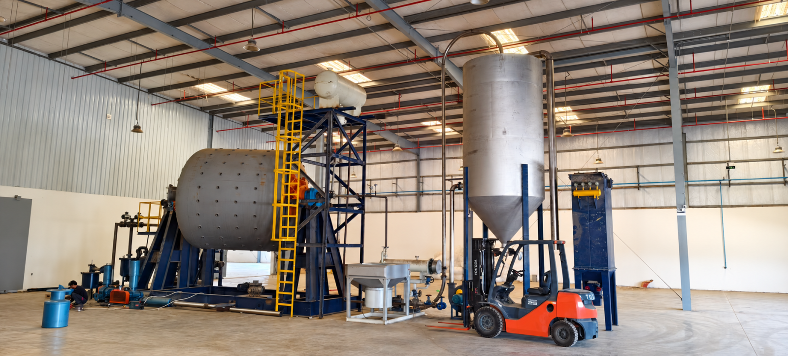 Standalone rotary drum PET SSP installation in Rabigh Saudi Arabia