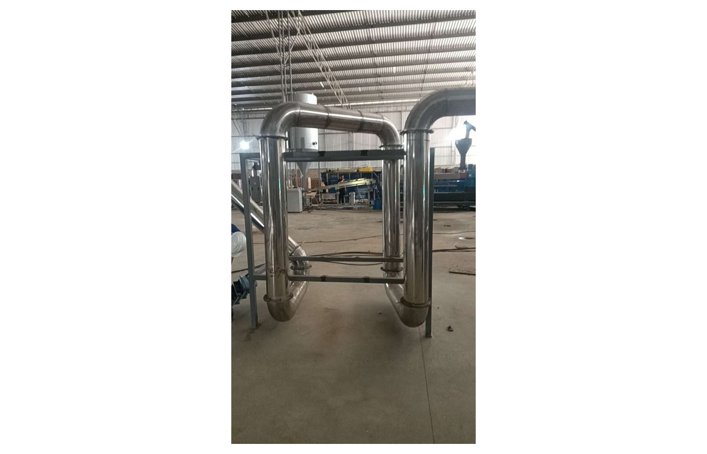Pipeline hot-air drying equipment for washed PET flakes