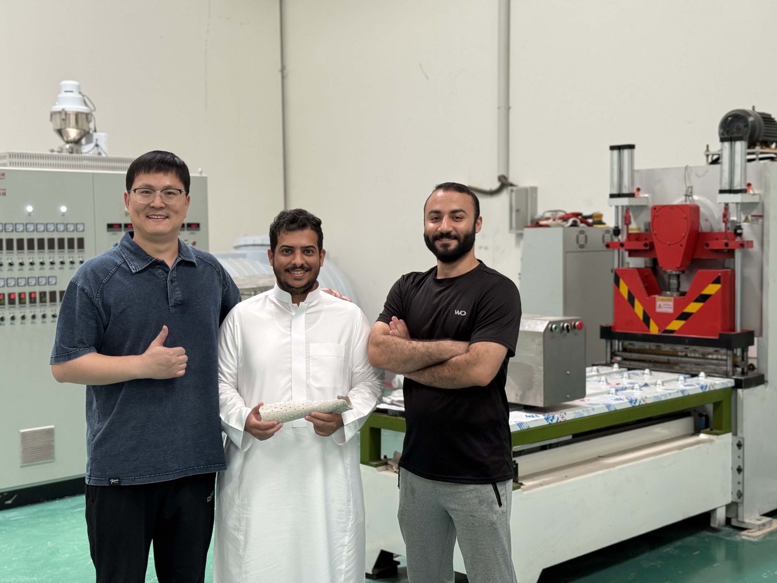 PCL Sheet Extrusion Line With Holes Punching Machine For Orthopedic Fixation Products - Jeddah, Saudi Arabia