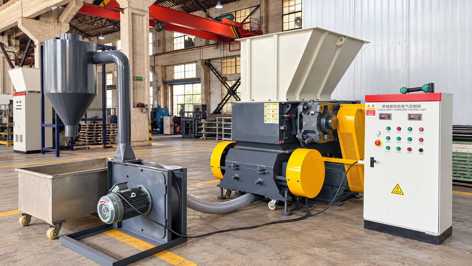 UR-600 Integrated Shredder and Crusher for Compounding - Jakarta, Indonesia