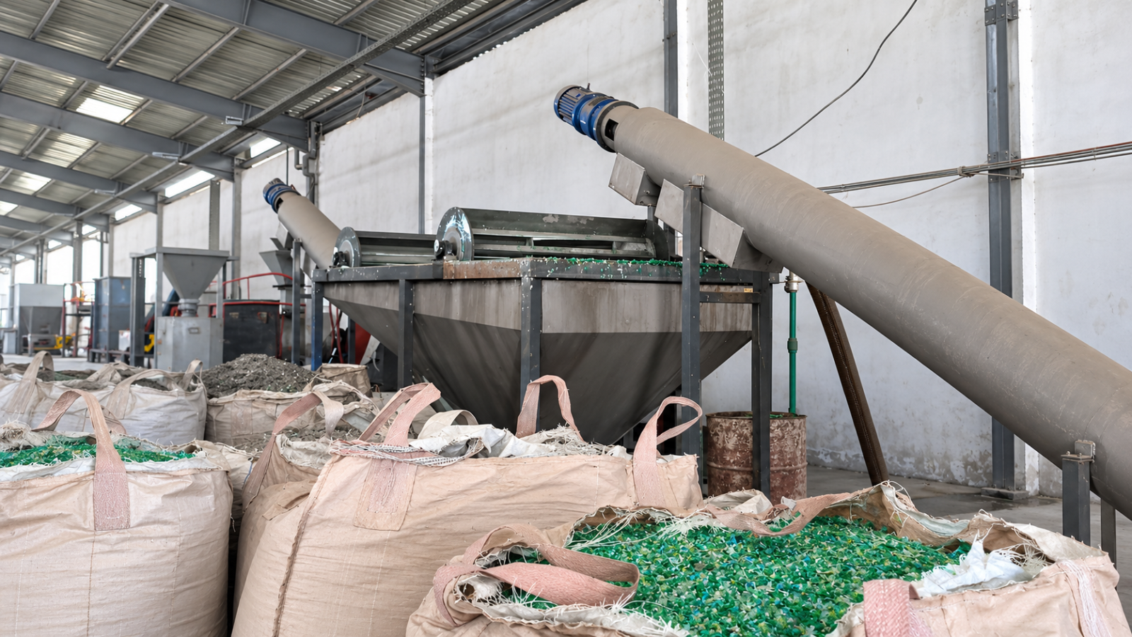 1,000 kg/h PET Bottle Washing Line for Fiber Production – Algiers, Algeria